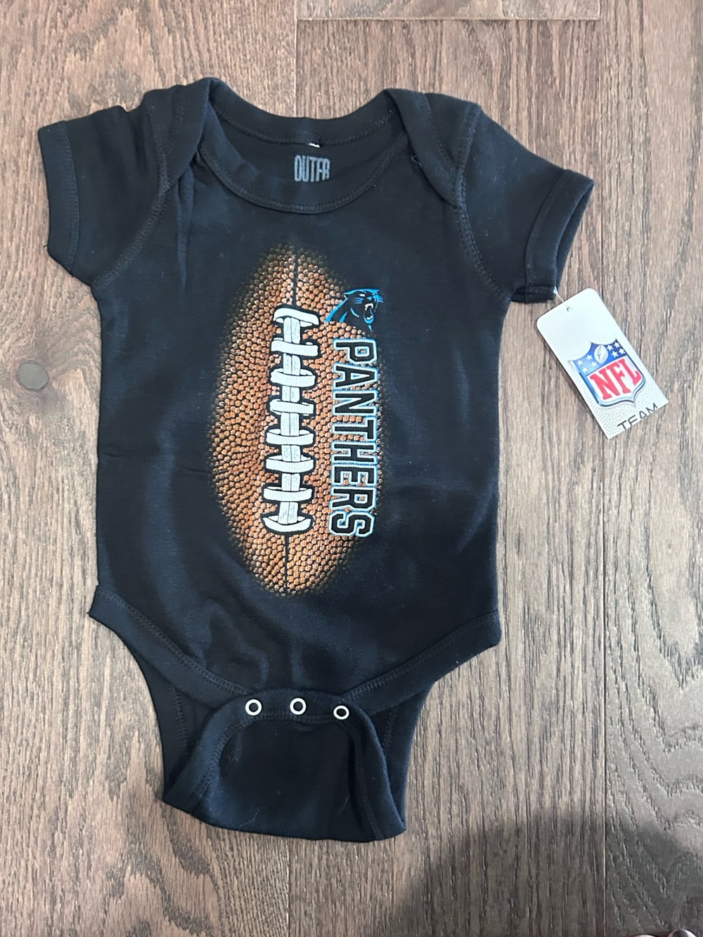 NWT Carolina Panthers Size 0-3 month Baby Boydudit